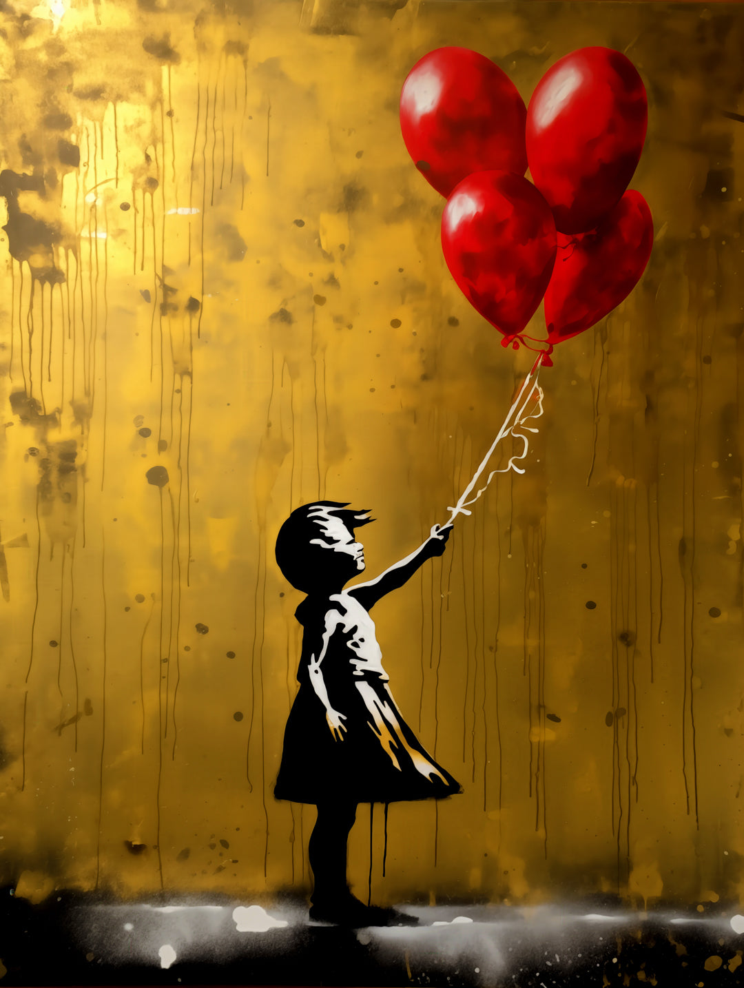 Girl with Red Balloons